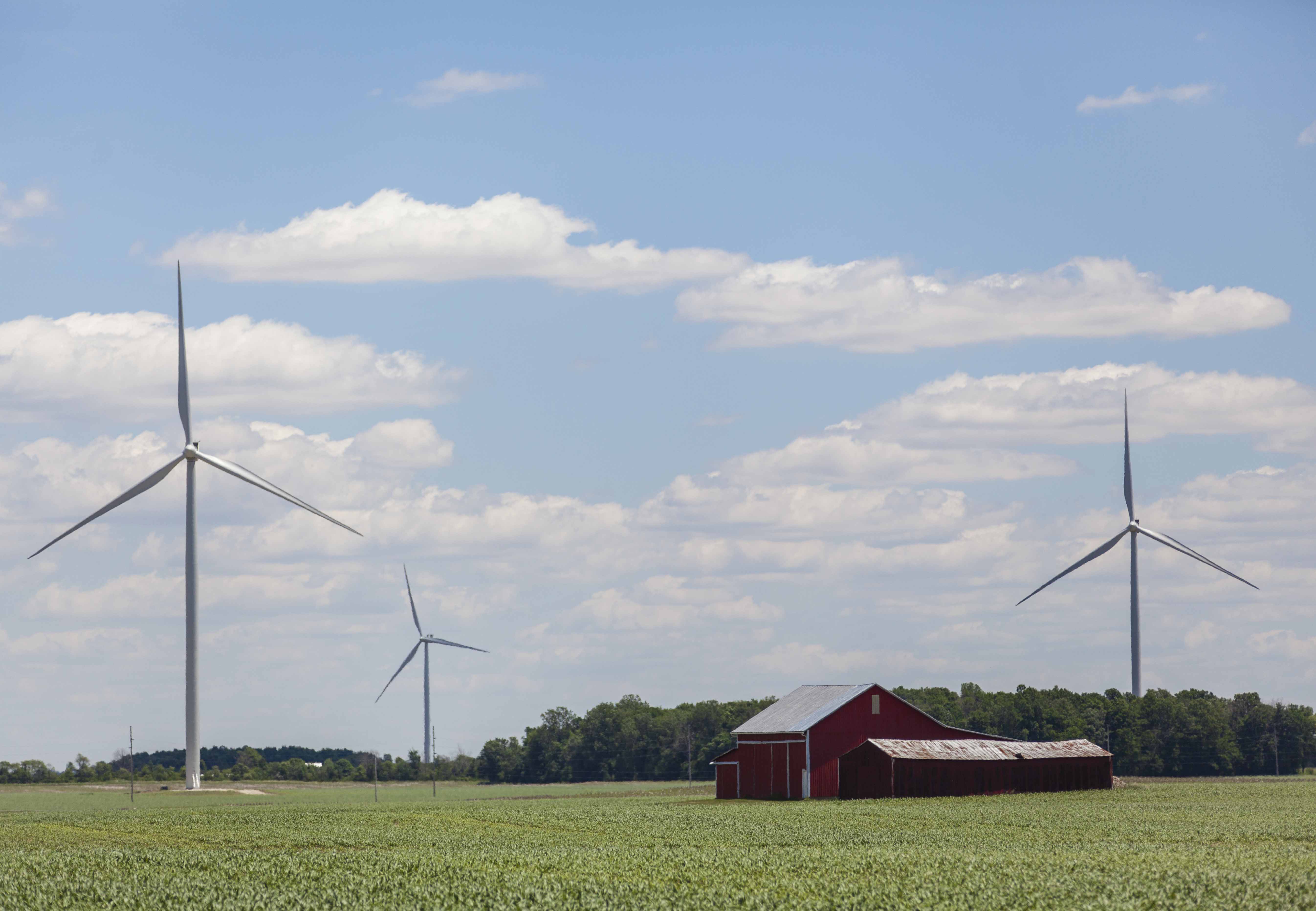 Headwaters wind farm in Indiana